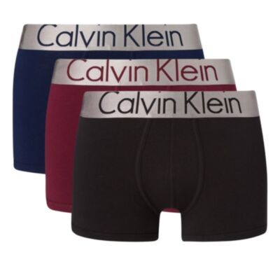 Calvin Klein Trunk 3pk In Black/Lush Bur