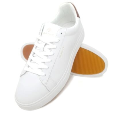 Gant Mc Julien Sneaker In White/Cognac