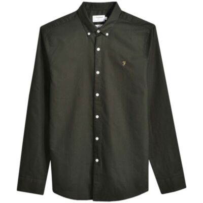 Farah Brewer LS Shirt In Evergreen