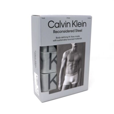 Calvin Klein 3pk Trunk In Black