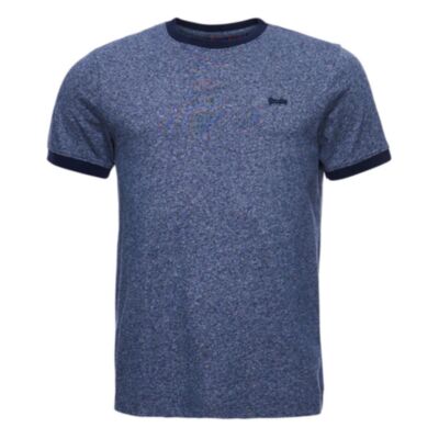 Superdry Vintage Ringer Tee In Navy