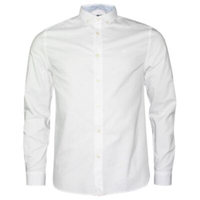 Ted Smith Oxford Bond Shirt Bright White
