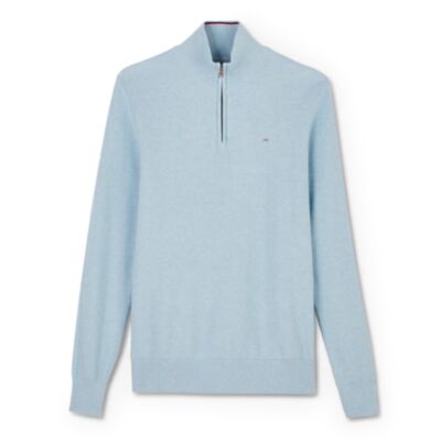 Eden Park Honey Cam Half Zip In Blue