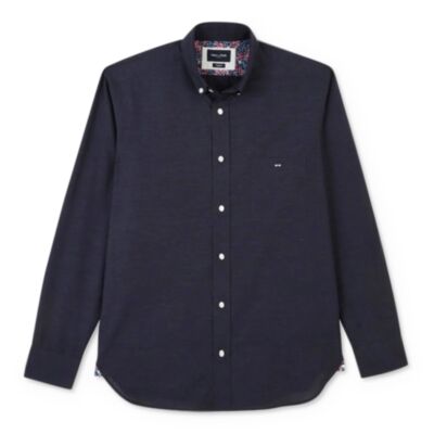 Eden Park Cotton Shirt In Navy