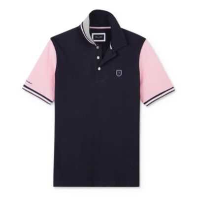 Eden Park Cotton Polo Shirt In Navy