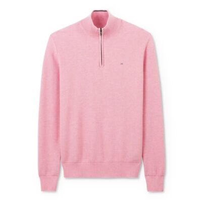 Eden Park Honey Cam Half Zip In Pink