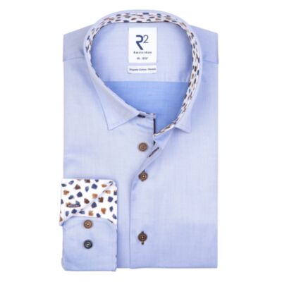 R2 Amsterdam Fine Twill Shirt Light Blue
