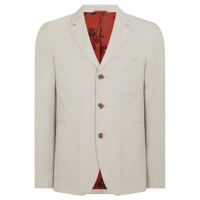 Remus Uomo Linen Dario Jacket In Beige