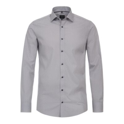 Venti Kent Modern Fit Shirt In Blue Prin