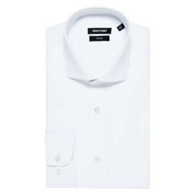 Remus Uomo Frank Tapered Shirt In White