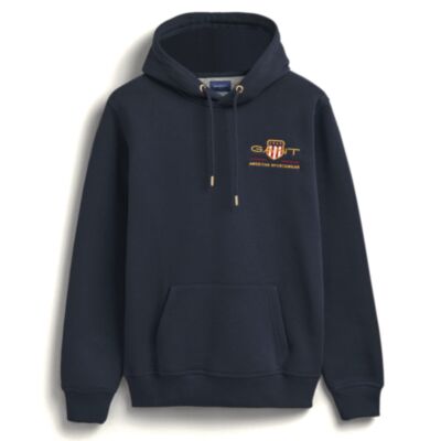 Gant Medium Archive Shield Hood Evening Blue