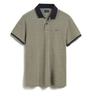 Gant 4-Col Oxford SS Pique Polo Basil Gr
