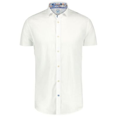 Fish Named Fred Linen SS Shirt White
