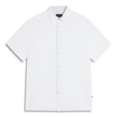 Ted Baker SS Seersucker Shirt White