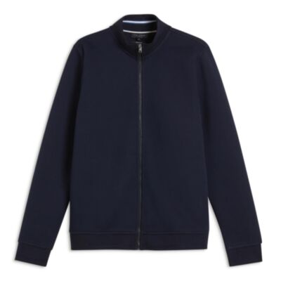 Ted Baker LS Regular Zip Through Navy
