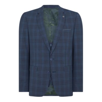 Remus Uomo Lucian Jacket Navy Check