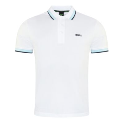 Boss Paddy Polo Shirt In Natural White