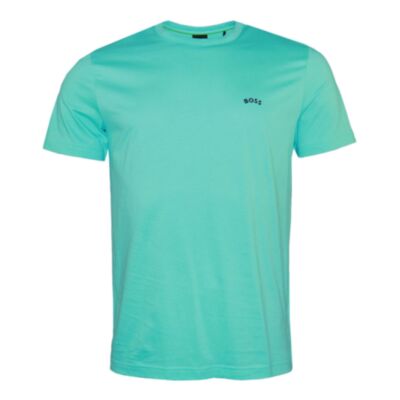 Boss Tee Curved T-Shirt Open Green