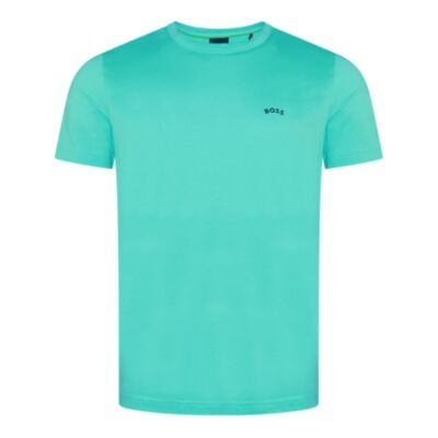 Boss Tee Curved T-Shirt Open Green