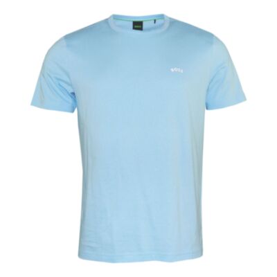 Boss Tee Curved T-Shirt Pastel Blue