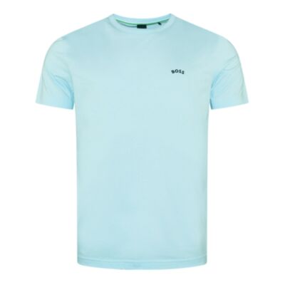 Boss Curved Tee Open Blue