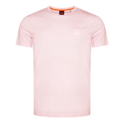 Boss Tales Square Logo T-Shirt Open Pink