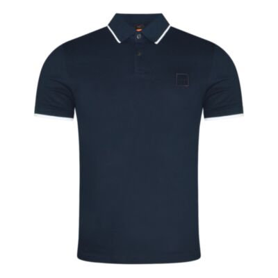 Boss Passertip Tipped Collar Polo Dark B