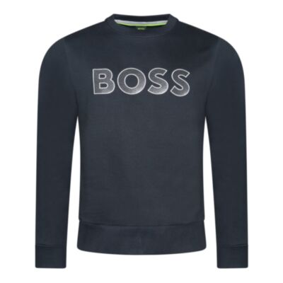 Boss Salbo Big Logo Sweat Dark Blue