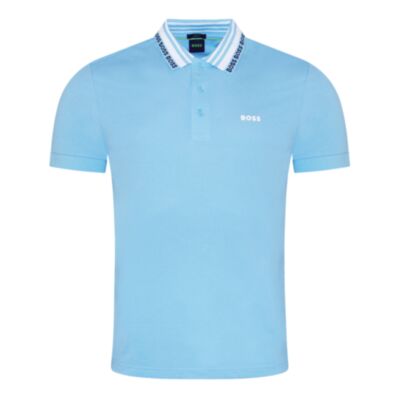 Boss Paule Cont Collar Polo Shirt Light