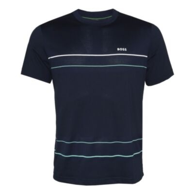 Boss Tee 11 Lined T-Shirt Dark Blue