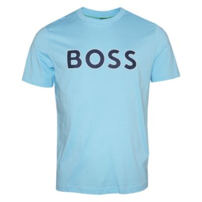 Boss Tee 1 Logo T-Shirt Light Pastel blu