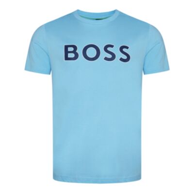 Boss Tee 1 Logo T-Shirt Light Pastel blu