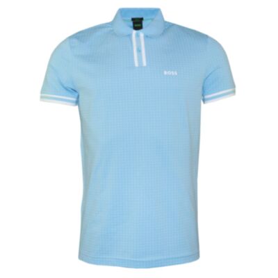Boss Paddy 5 Polo Shirt Light Pastel blu
