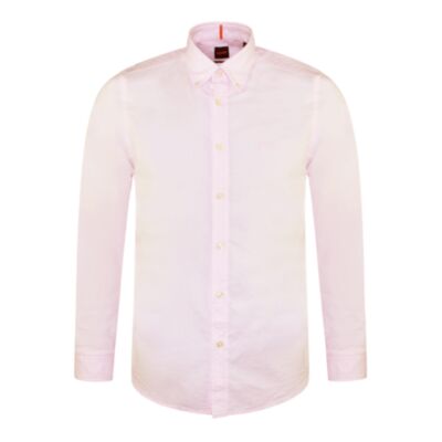 Boss Rickert Cotton LS Shirt Pastel Pink