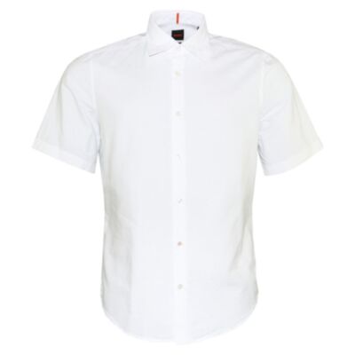 Boss Rash2 Cotton SS Shirt White