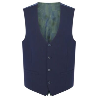 Remus Uomo Mix To Fit Waistcoat Navy