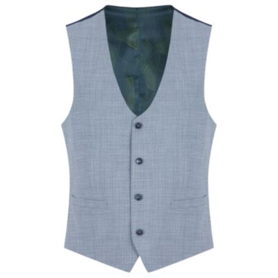 Remus Uomo Mario Wasitcoat Micro Check B