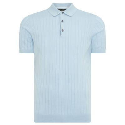 Remus Uomo SS Knitted Polo Sky Blue