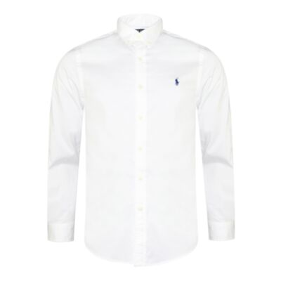 Ralph Lauren Slim LS Sport Shirt White