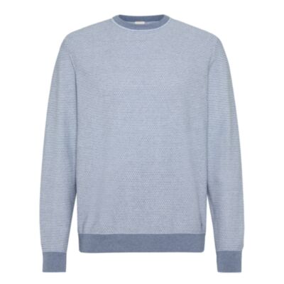 Bugatti Knitted Crew Nk Sweater Light Bl