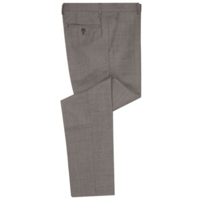 Remus Uomo Check Lazio Trouser In Brown
