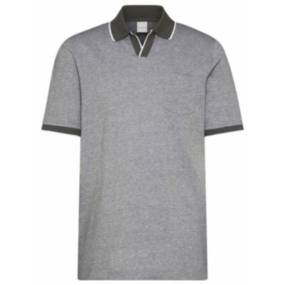 Bugatti Contrast Collar Polo Moss