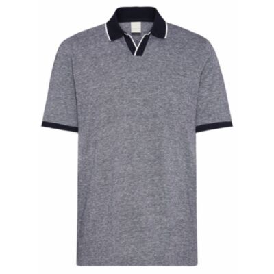 Bugatti Contrast Collar Polo Navy Blue