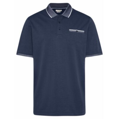 Bugatti Contrast Collar Polo Navy