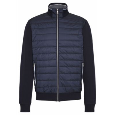 Bugatti Padded Mix Media Jacket Navy