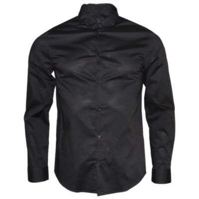 Armani Exchange Poplin Shirt Black