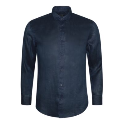 Armani Exchange Linned Shirt Navy