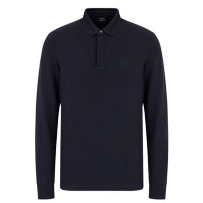 Armani Exchange LS Polo Navy