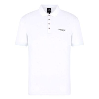 Armani Exchange Logo Polo Shirt White