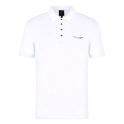 Armani Exchange Logo Polo Shirt White